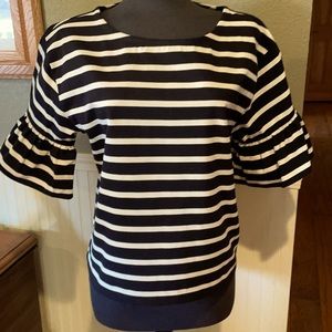 Adorable, never worn J Crew bell sleeve top.